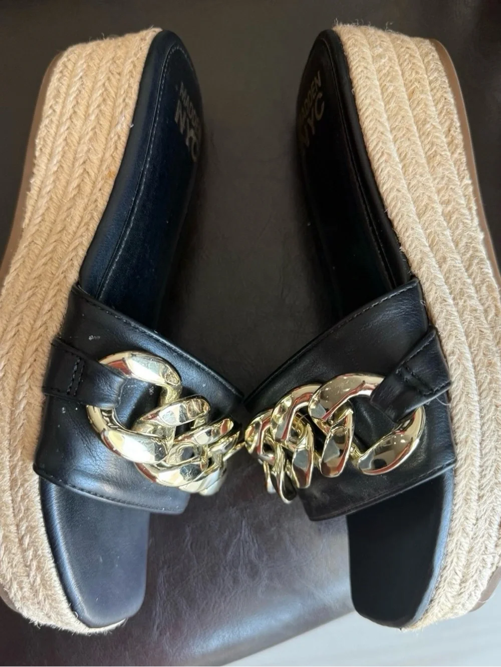 Madden Nyc Chain Slip On Wedges